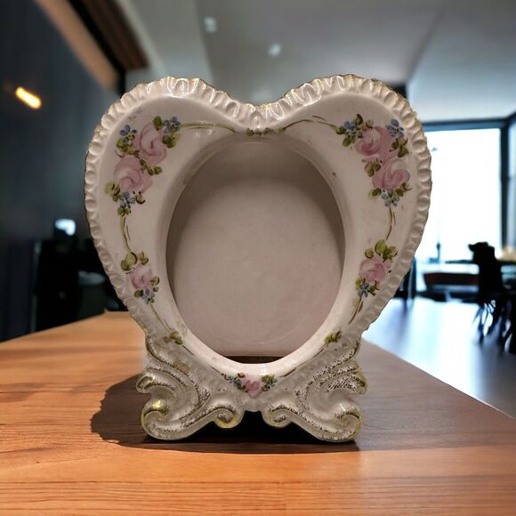 Vintage Vee Jackson California Hand Painted Photo/Picture Frame 6" X 5 1/2" - Picture 1 of 3